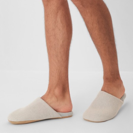 Male slippers, eco size 42-43, beige color-4