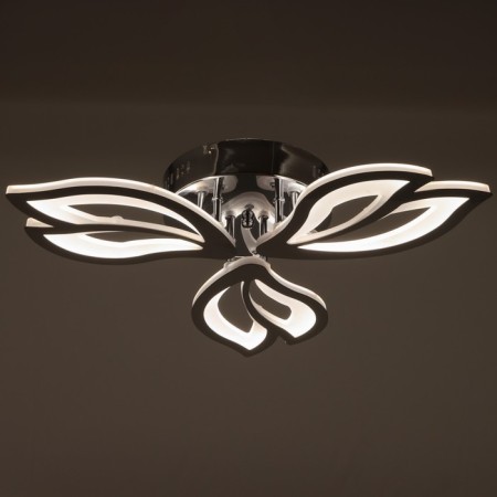 Chandelier gallop LED leaf fall 60W LED 2700-4200K chrome 58x58x9.5cm-2