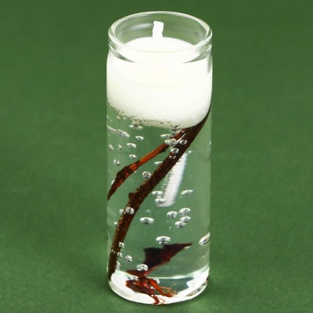 Interior candle in the "branches" flask 3x3x8cm-3