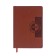 Dated diary of 2025, A6+, 176 sheets "Lyon", solid cover, pancake embossing, with liesa, block 80 g/m2, brown