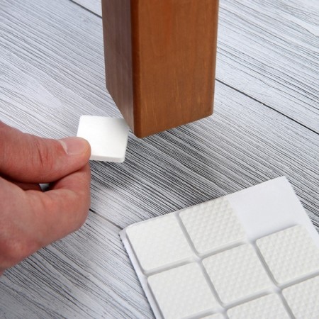 Layer furniture square tundra, size 25 x 25 mm, 18 pcs, polymer, white color-6