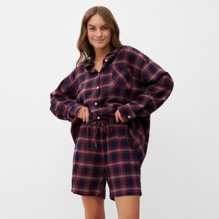 Female pajamas (shirt and shorts) KAFTAN size 40-42, blue-3