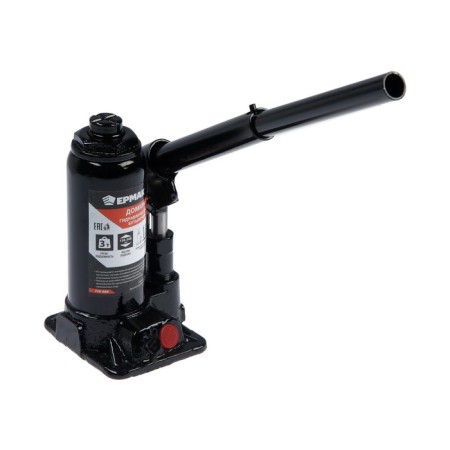 The jack hydraulic bottle Yermak, 770-069, lifting height 158-308 mm, in the case, 3 tons-1