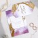 Invitation to a wedding on the eyelets "Now and Forever" marble