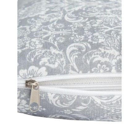 Pillow Orthopedic roller with buckwheat luster, size 20x50 cm, damask, color gray color-3