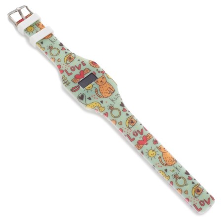 Watch of washing electronic, children's, "robots", strap L-22.5 cm, yellow-2