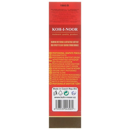 Chernographic pencil Koh-I-Noor 1860 b Gold Star, professional-2