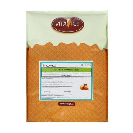 Dry mixture for soft ice cream "Vita Ais Light" caramel, 1 kg-3