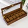 Casket wood for clock 6 departments "Style" Brown 12.7x8x33 cm