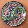 Menzhitsa Rishtan ceramics "Flowers", 32 cm, 2 section, blue