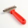 Comb-breeze with cone-shaped teeth, 8 x 15.5 cm, red