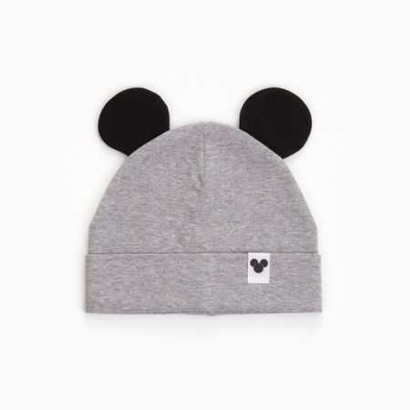 Baby hat, color gray-melange, size 48-50