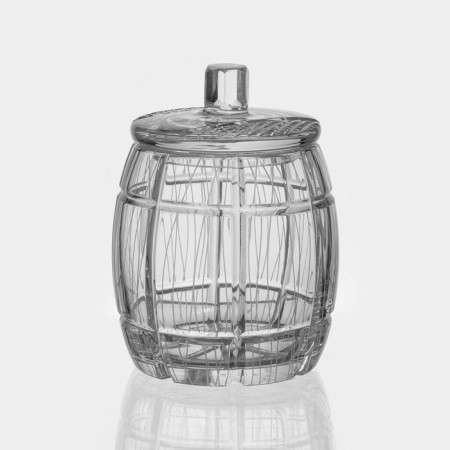 Crystal capacity for honey with a lid, d = 11.2 cm