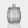 Crystal capacity for honey with a lid, d = 11.2 cm