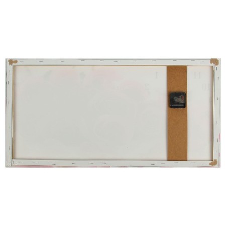 Carting clock is wall-mounted, on canvas, interior "delicate roses", silent, 40 x 76 cm-2