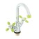 ACCOONA A9482K shell mixer, double -leaf, with nut, green/chromium