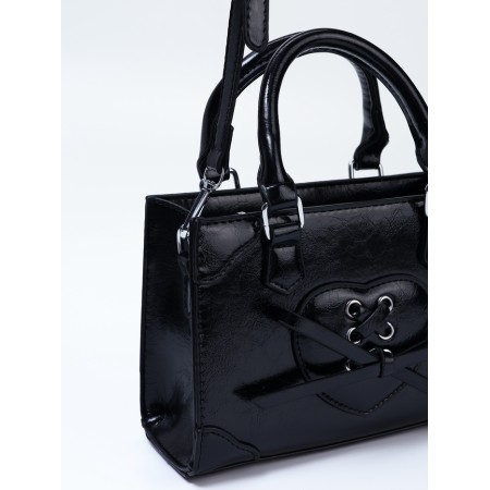 Women's bag, 20*8*14, lightning departure, belt lengths, black-6