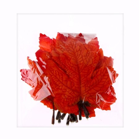 Decor "Autumn sheet" set of 15 pcs., Size 1 pc. - 9 × 11 × 0.2 cm, orange color-3