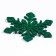 Decor "Snowflakes" on an adhesive basis, set of 6 pcs., Green color