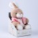 Soft toy "Little Friend", bunny in a dress and a pink blouse
