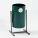 Urn street "Circle" 18 l, green, tank 0.5 mm, 54 x 31 x 31 cm