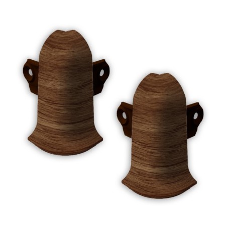 The angle external lexide is 55mm with fasteners of the palace oak (2pcs/blister)
