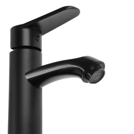 Zein Z3719 sink mixer, single -leaf, pour length 12 cm, plastic, black-2