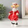 Souvenir Polystone "Clows" white-red 9x6x16.5 cm