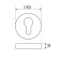 Separate pens set Standard 0203 SS (60-90) White Inox, white color