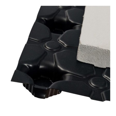 Mats Stout SMF-0001-110802, 1100x800x20 mm, for warm floor, with bobs, black-3