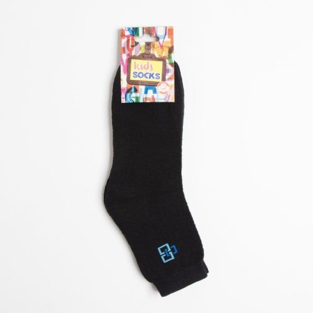 Noski children's terry, black color, size 20-3
