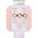 Portable karaoke microphone, 5 watts, 1200 mAh, LED, pink-white