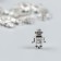Decor for creativity Metal "Robot" set 10 pcs silver 1.1x1.8 cm