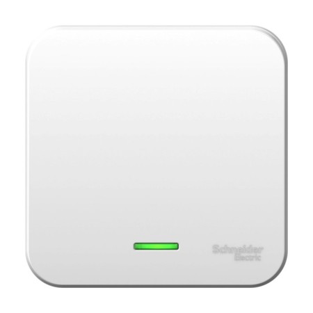SE BLANCA switch, 10 A, 1 key, IP20, invoice, with backlight, white, Blnva101111