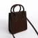 Bag Women's Tout with zipper, brown color