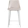 Barry atani metal stool/velor, white/cream 48x44x97 cm