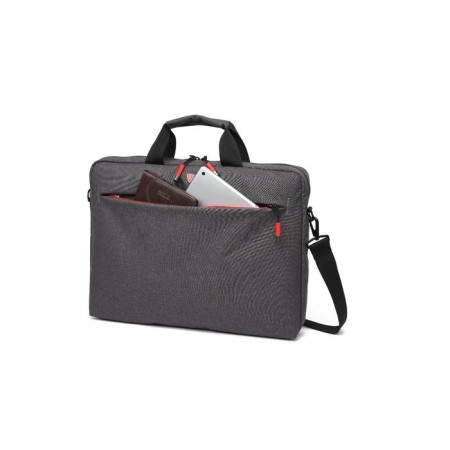 Business bag, lightning department, external pocket, gray color-4