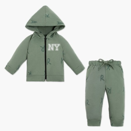 Set: Huds and pants crumb I am "NY", height 80-86 cm, khaki color