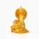 New Year's candle "Snake on Coins", for the New Year, Golden, 78 x 61 x 52