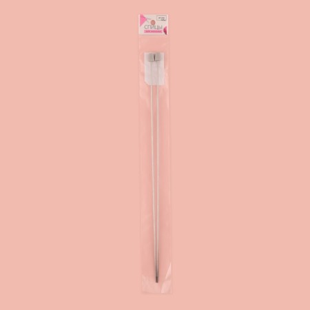 Knitting needles, straight lines, d = 2.5 mm, 35 cm, 2 pcs-3