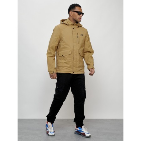 Sports male jacket, size 50, beige color-2