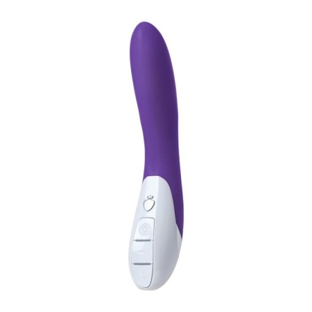 Vibrator Mystim Elegant Eric, silicone, purple color, 27 cm-1