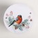 Round Gift Box "Bullfins", 14 x 16 cm, new year