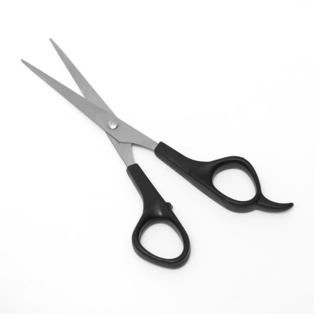 Hairdressers with emphasis, blade - 6.5 cm, black color-1