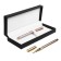 Gift handle, feathers, in the leatherette case, golden housing