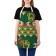 Apron kitchen with a photo print "Fire Dragons", adjustable, size OS