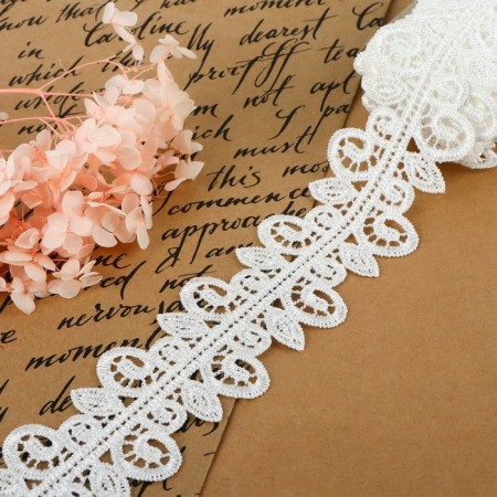 Lace Hypure, 50 mm × 9 ± 0.5 m, white color