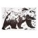 Interior plastic sticker "Bear - Taiga King" 60x90 cm