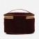 Cosmetic bag with a zipper, with a lining, purple color