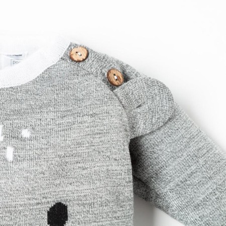 A jumpsuit knitted baby I "Bear" growth 74-80 cm-2